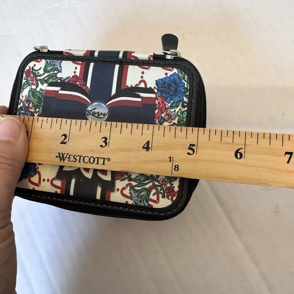 Brighton BE YOUR KIND OF BEAUTIFUL! Soft Case Travel Zipper Jewelry Box Heart